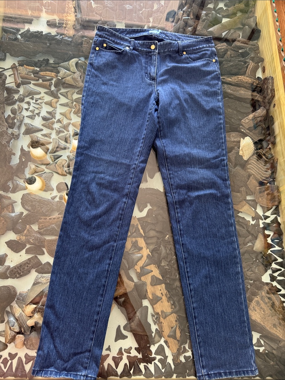 J. McLaughlin Dark Blue Straight Leg Jeans